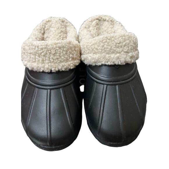 BASS OUTDOOR Women's Fleece-Lined Protective Slides - Cozy Comfort Sandals - Picture 7 of 7